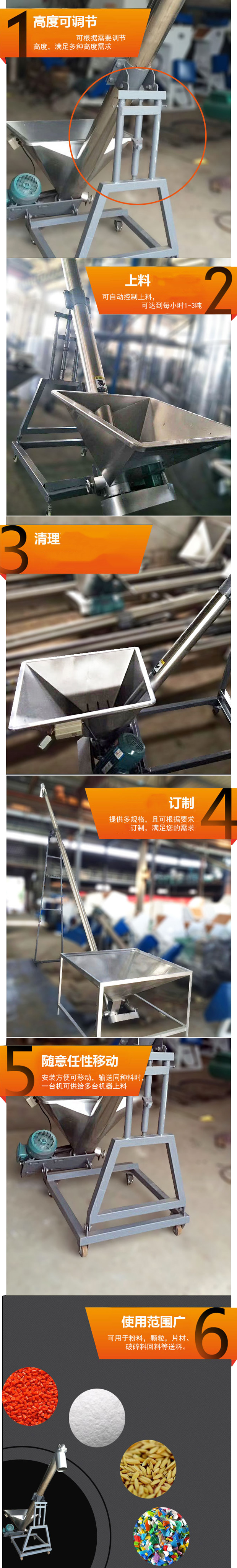 移动皮带输送机细节